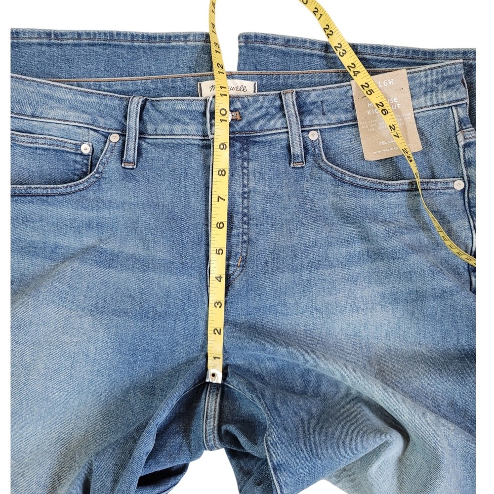 MADEWELL 16W Mid Rise Kickout Cropped Jeans Women - Picture 10 of 15